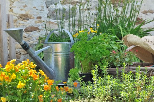 Garden construction and finishing details for a Richmond property